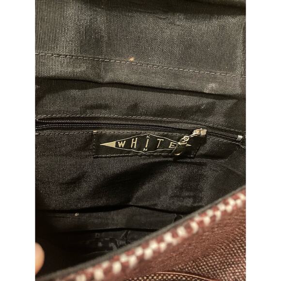 VINTAGE Auto Car Upholstery Crossbody Bag ~ Kim White ~ Chevy Blazer 1975 ATX - Picture 4 of 10